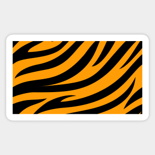 Feline Skin Spots Lover Gift Cheetah Black and Orange Sticker